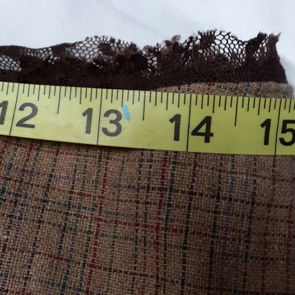 Industry pleated Wrap skirt, size Small. Brown - Picture 11 of 12